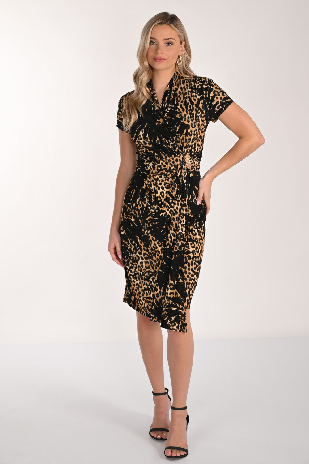 Frank Lyman Dress 266153 Black/Tan