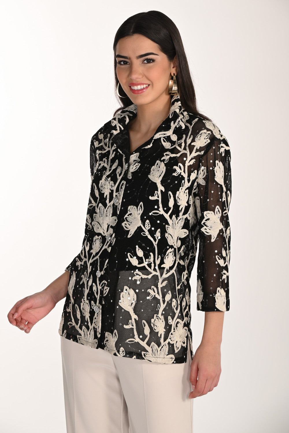 Frank Lyman Jacket 266205 Black/Almond