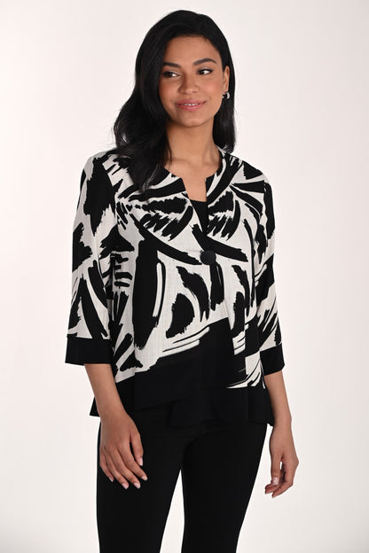 Frank Lyman Jacket 266309 Black/Natural