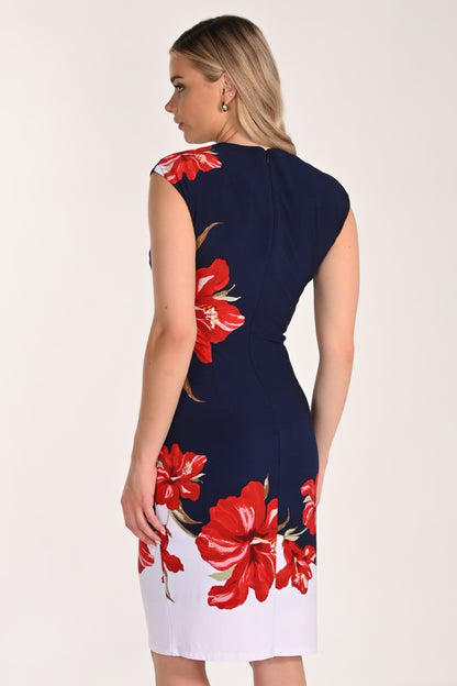 Frank Lyman Dress 266322 Navy/Lust