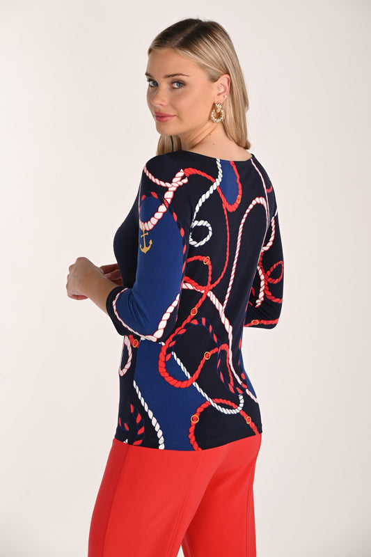 Frank Lyman Top 266421 Midnight/Red