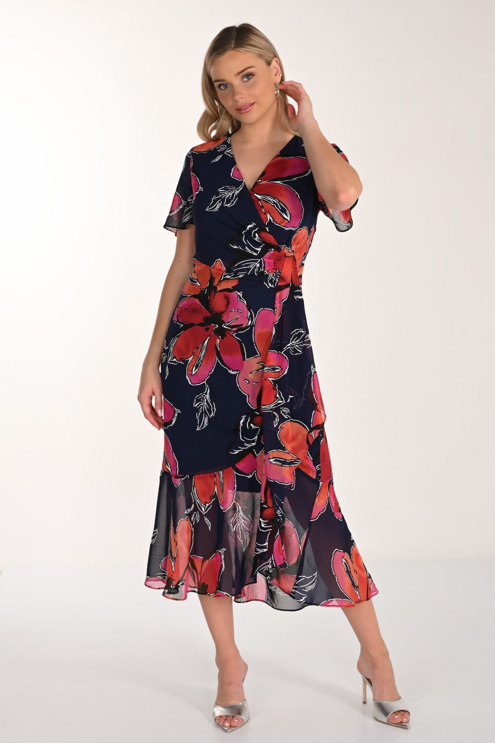 Frank Lyman Kleid 266440 Indigo/Magenta