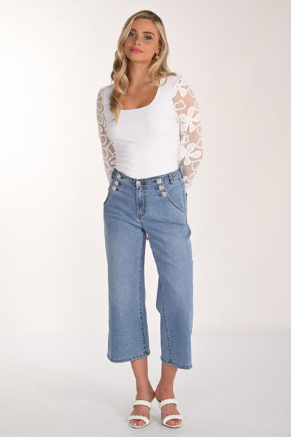 Frank Lyman Denim Pant 266523 Blue