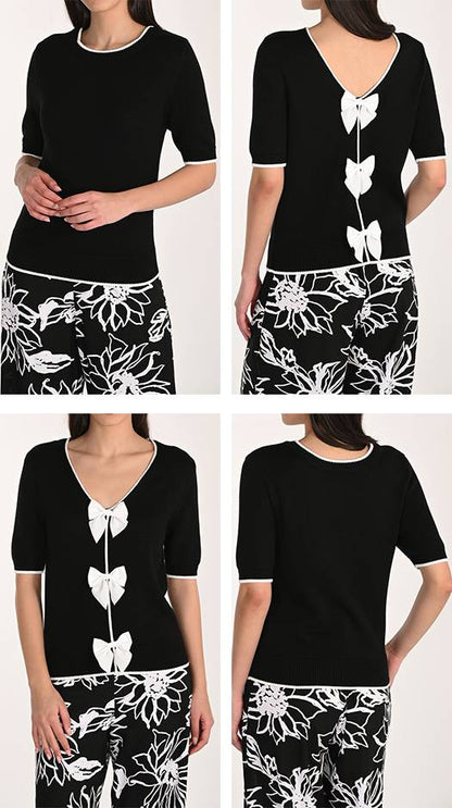 Frank Lyman Top 266525 Schwarz/Cremeweiß