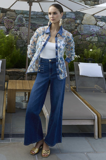 Frank Lyman Blouse 266527 Blue/Multi