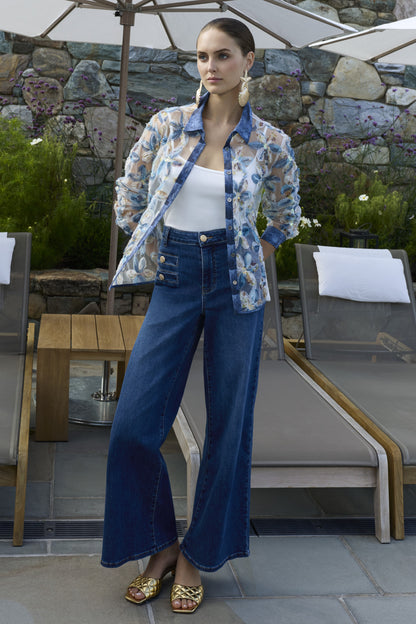 Frank Lyman Denim Pant 266540 Blue