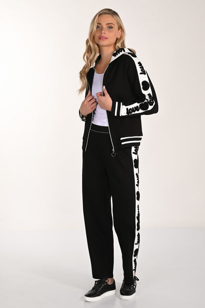 Frank Lyman Hose 266534 Schwarz/Cremeweiß