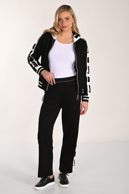 Frank Lyman Hose 266534 Schwarz/Cremeweiß