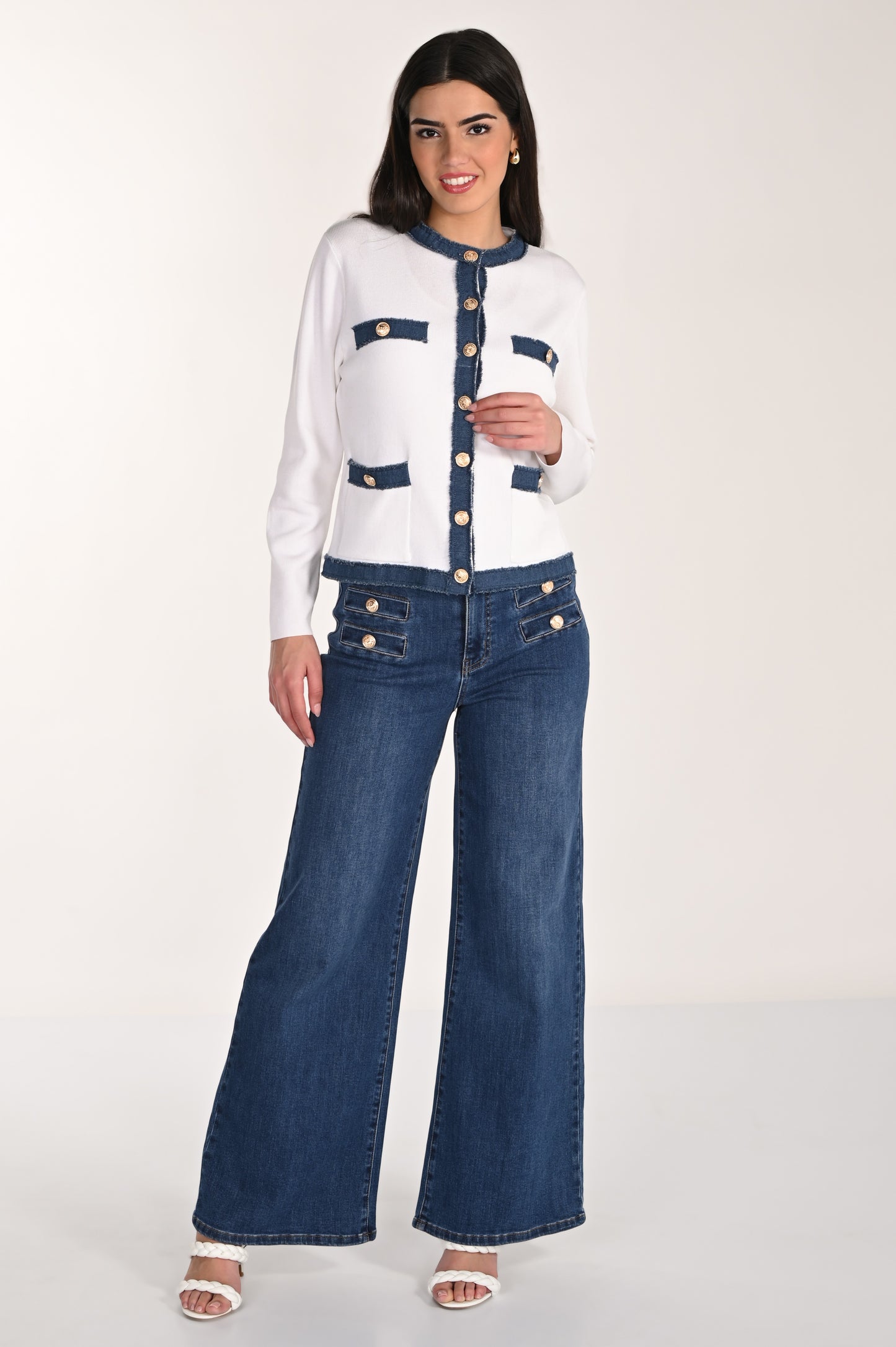 Frank Lyman Denim Pant 266540 Blue