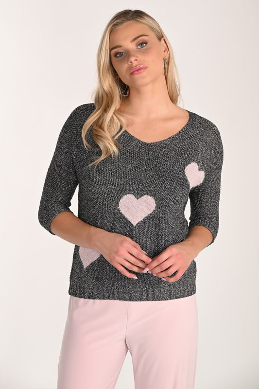 Frank Lyman Top 266548 Dark-Navy/Blush