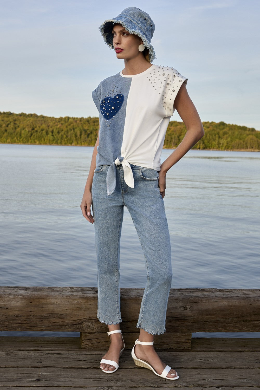 Frank Lyman Denim Pant 266558 Blue