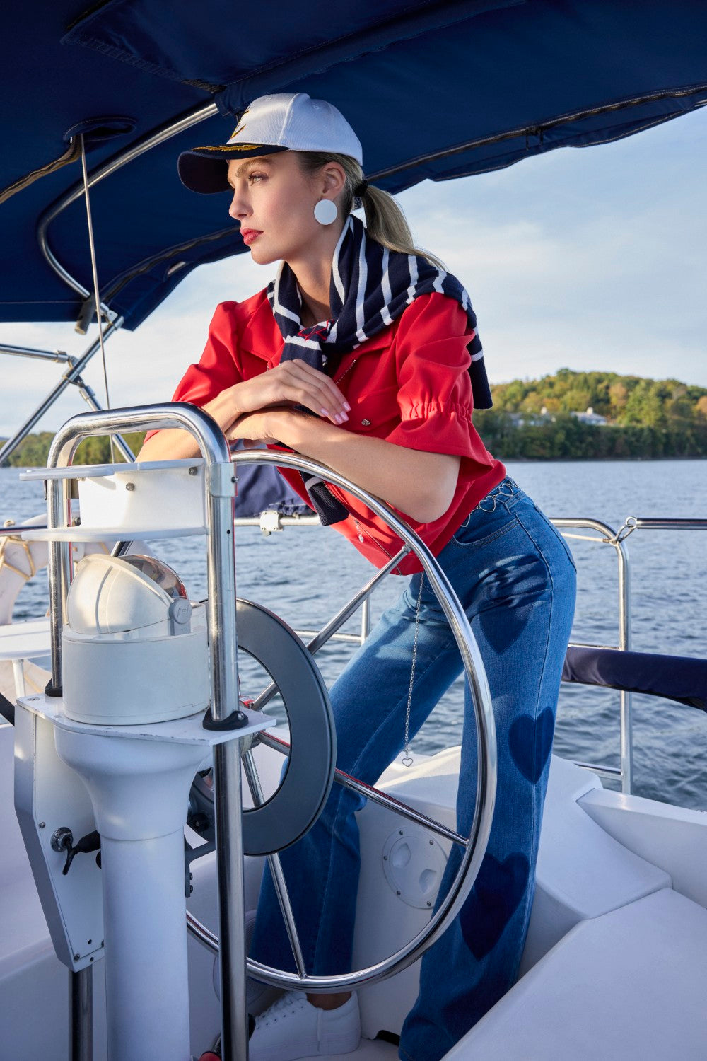 Frank Lyman Cardigan 266553 Midnight/White