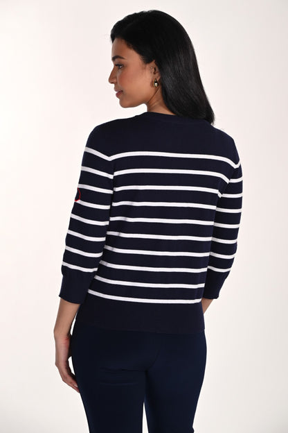 Frank Lyman Cardigan 266553 Midnight/White