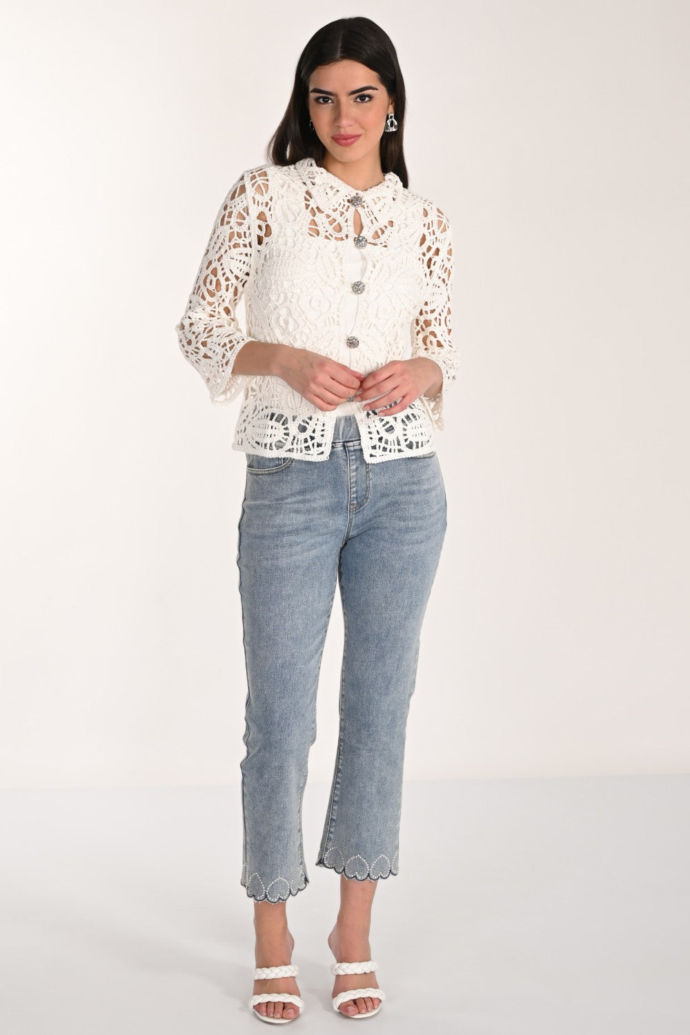 Frank Lyman Denim Pant 266558 Blue