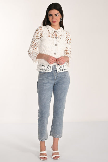 Frank Lyman Denim Pant 266558 Blue