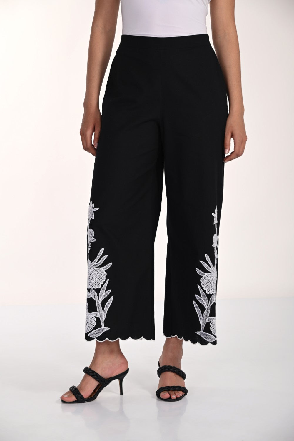 Frank Lyman Pant 266579 Black/Off White