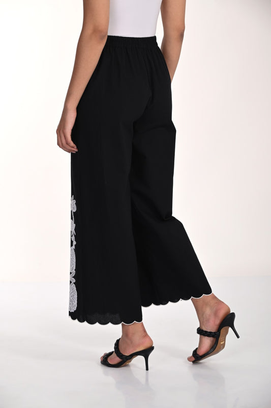 Frank Lyman Hose 266579 Schwarz/Cremeweiß