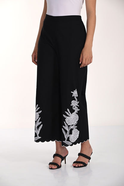 Frank Lyman Pant 266579 Black/Off White