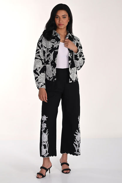 Frank Lyman Pant 266579 Black/Off White