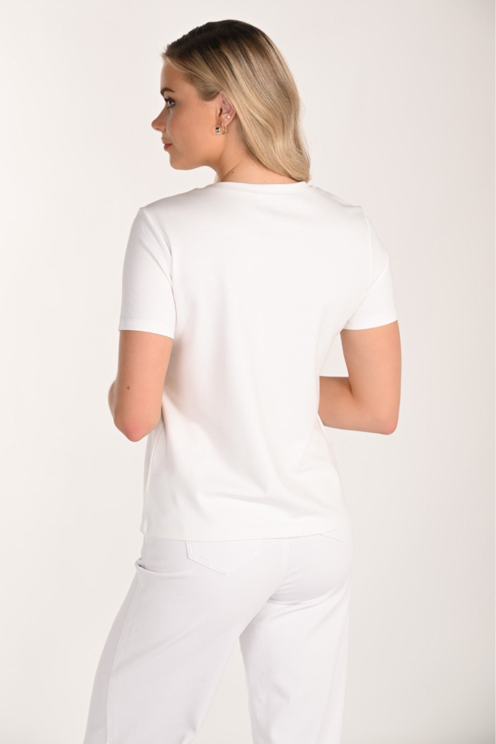 Frank Lyman Top 266589 Off-White/Blue