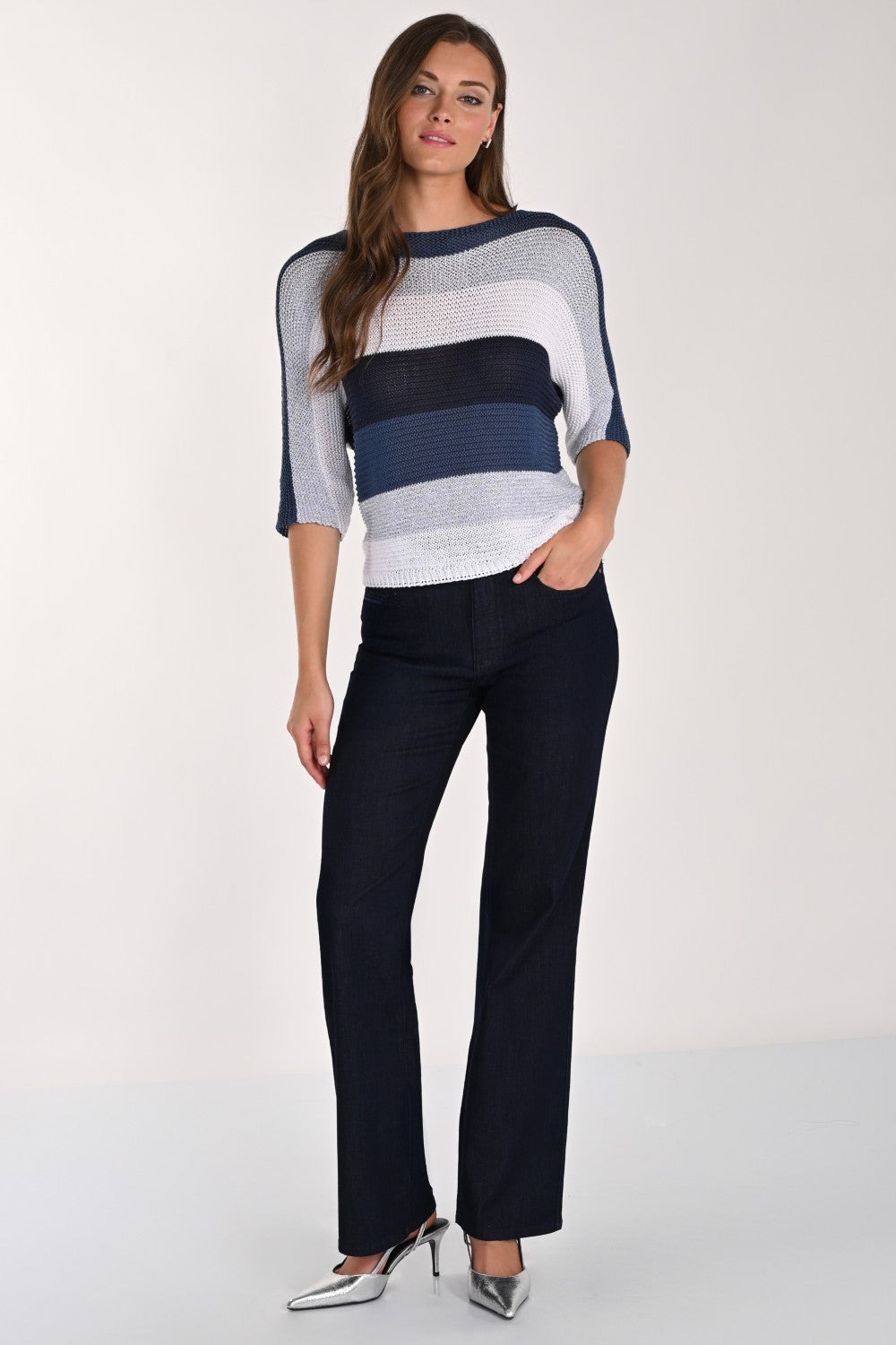 Frank Lyman Denim Pant 266595 Dark Blue