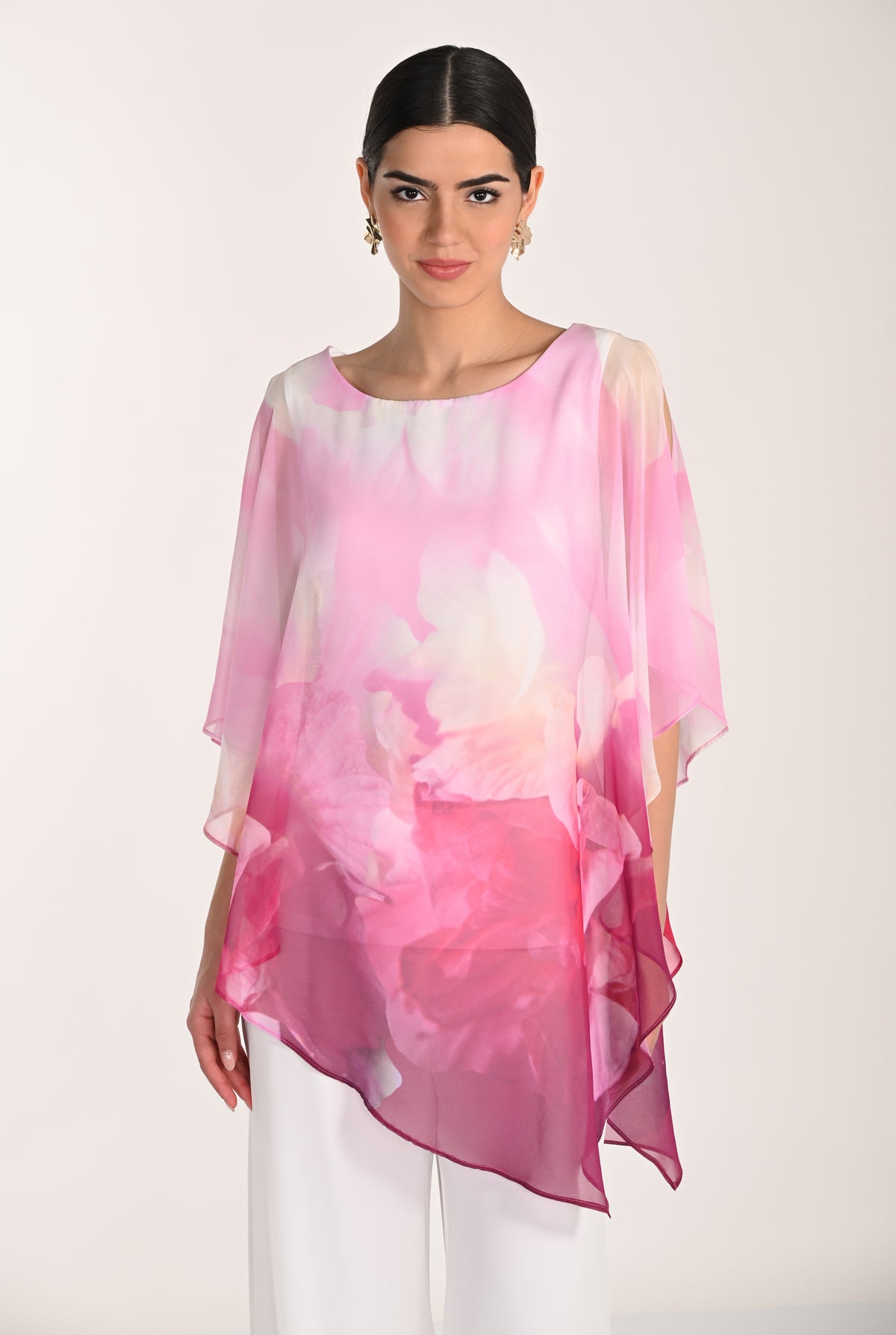 Lyman Women’s Woven Top 268167 – Off-White/Begonia