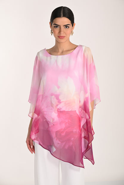 Lyman Women’s Woven Top 268167 – Off-White/Begonia