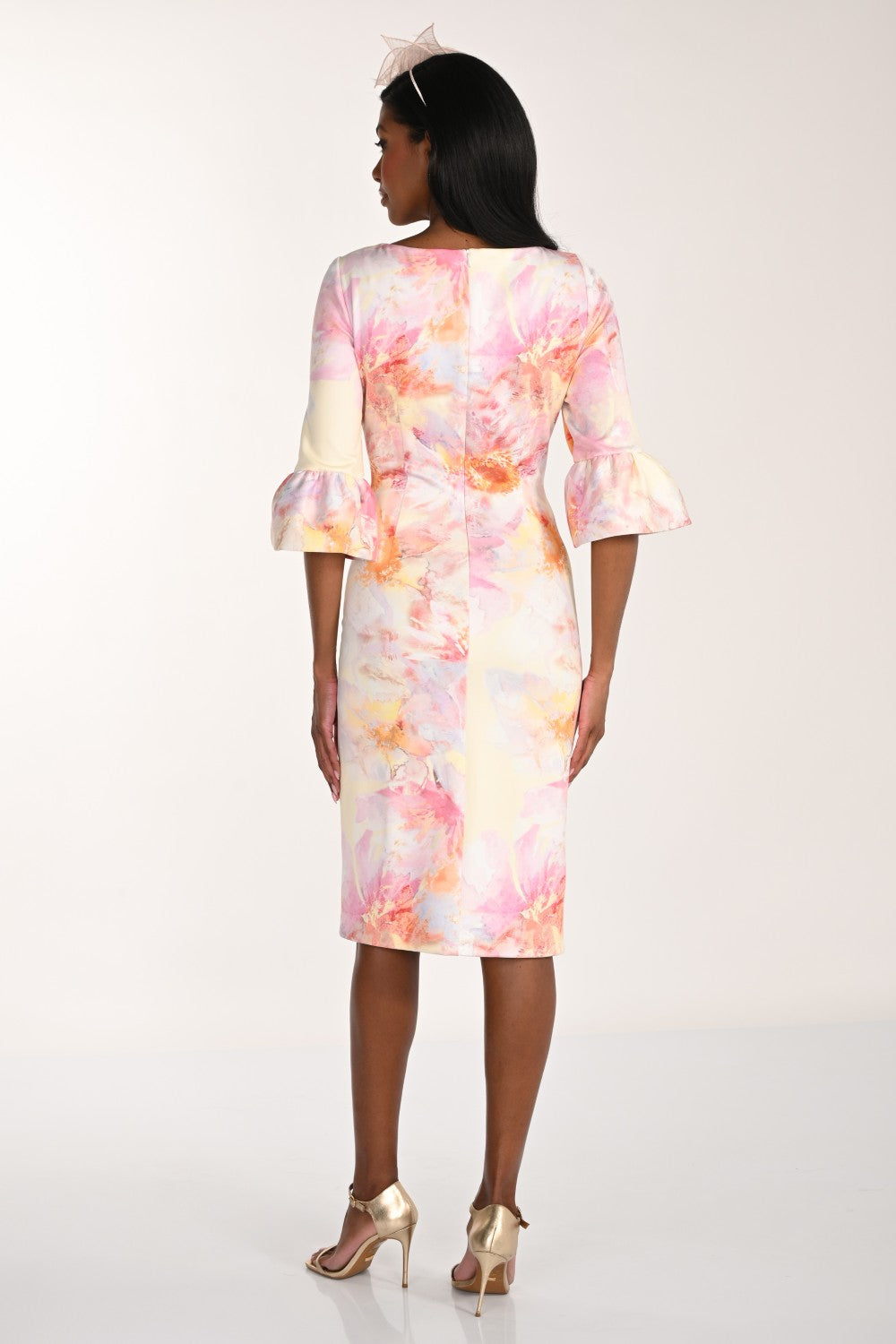 Lyman Dress 268304 Custard/Pink