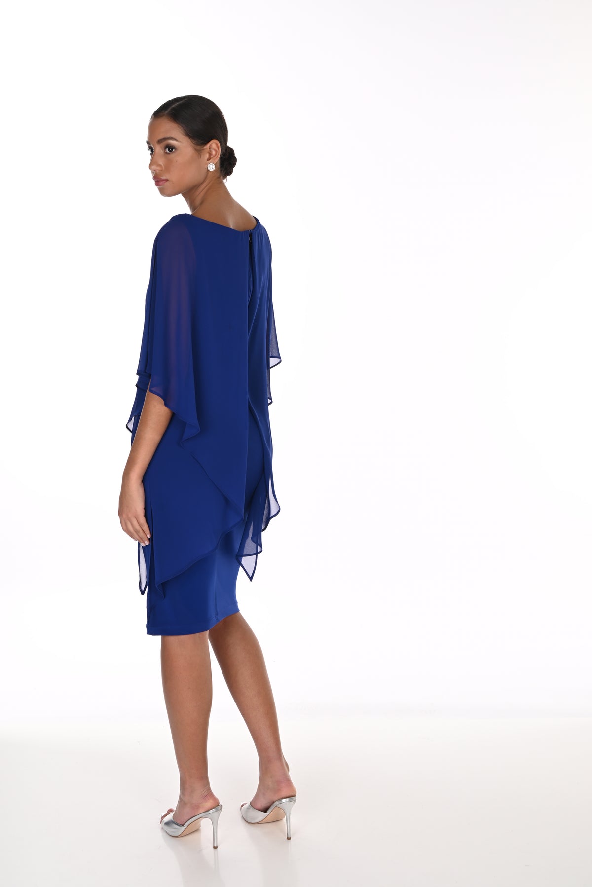 Lyman Women’s Cape Sleeve Overlay Dress 269023 – Imperial Blue