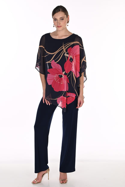 Lyman Top 269130 Midnight/Pink
