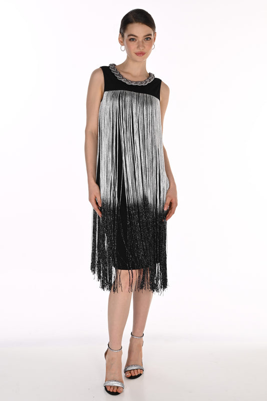 Lyman Dress 269700 Silver/Black