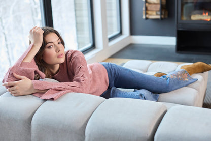 Charlie B Jeans C5574R-431A-156 mittelblau