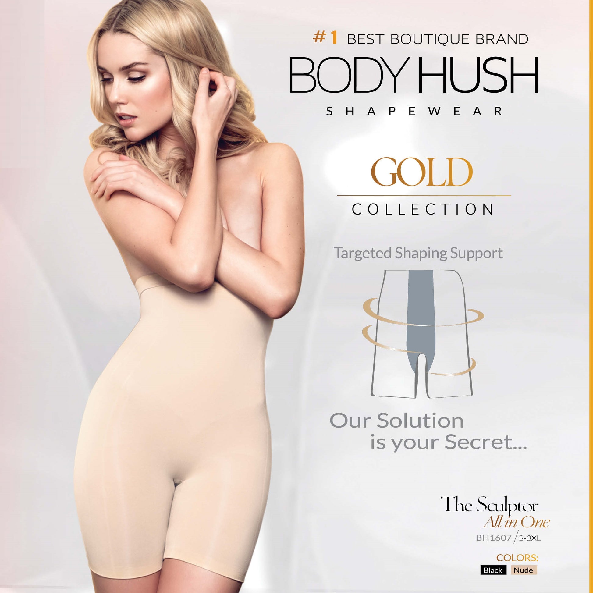 Body Hush Shapewear The Sculptor All In One BH1607 – Belle Mia Boutique