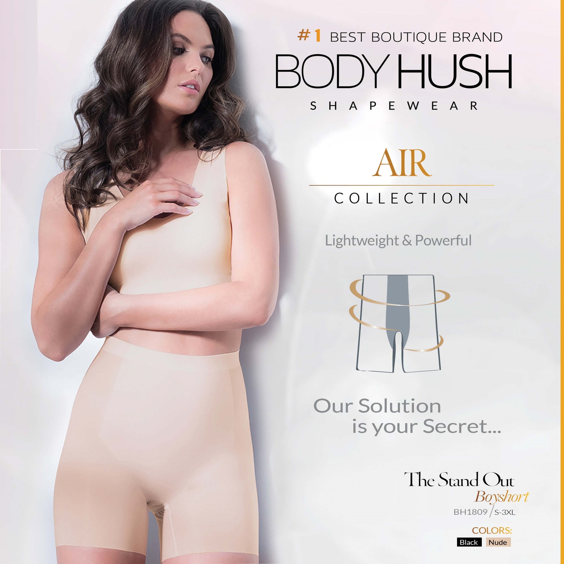 Body Hush Shapewear The Stand Out Boyshort BH1809 – Belle Mia Boutique