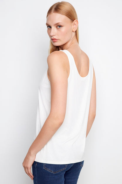 Charlie B Cami C1243WPK-730A-002 White