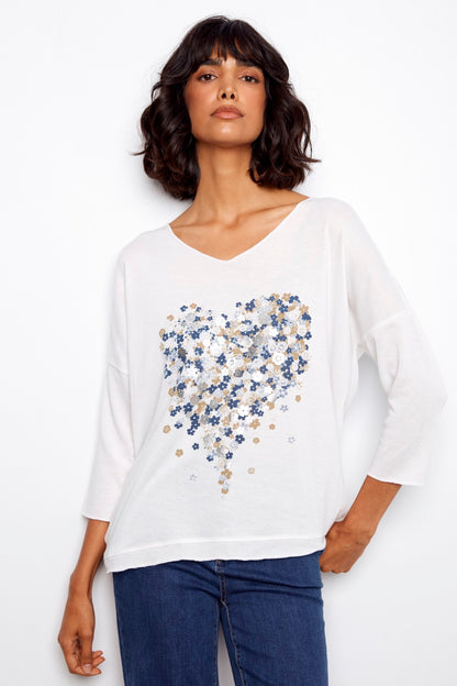 Charlie Top C1264CPK-006B-P461 Herzen