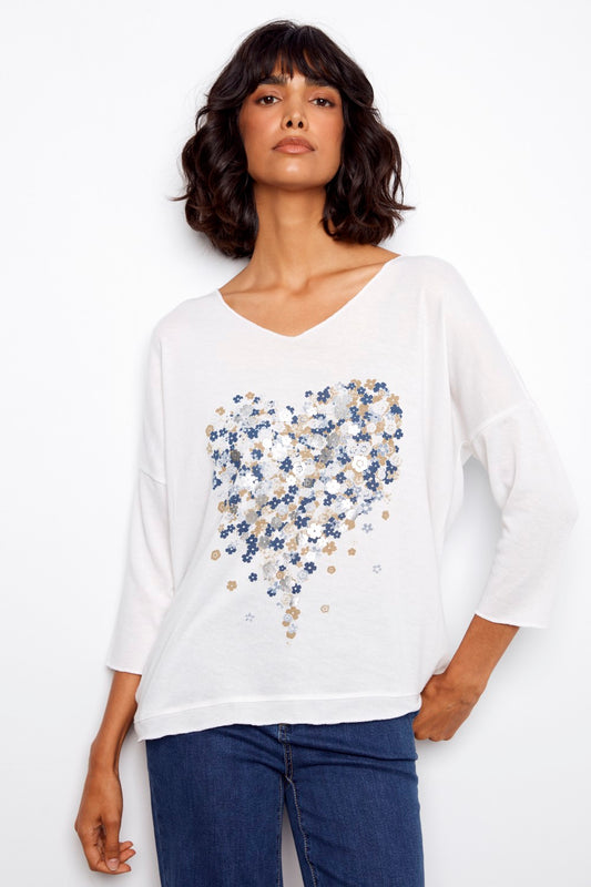 Charlie Top C1264CPK-006B-P461 Herzen