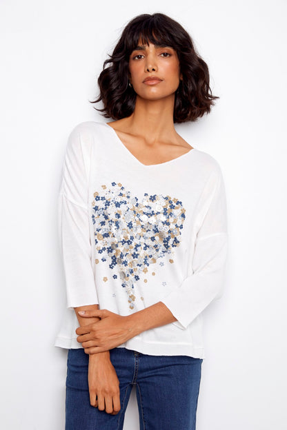 Charlie Top C1264CPK-006B-P461 Herzen