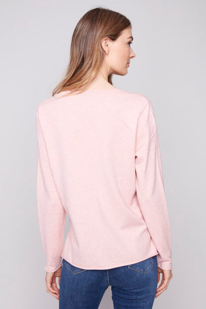 Charlie B Sweater C2279RR-464A-667 Cabernet