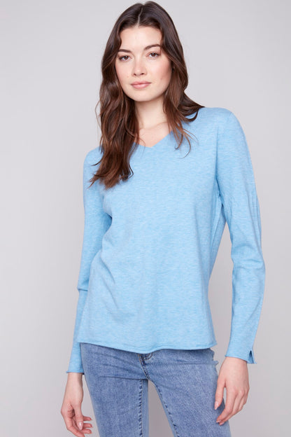 Charlie B Sweater C2279RR-464A-667 Cabernet