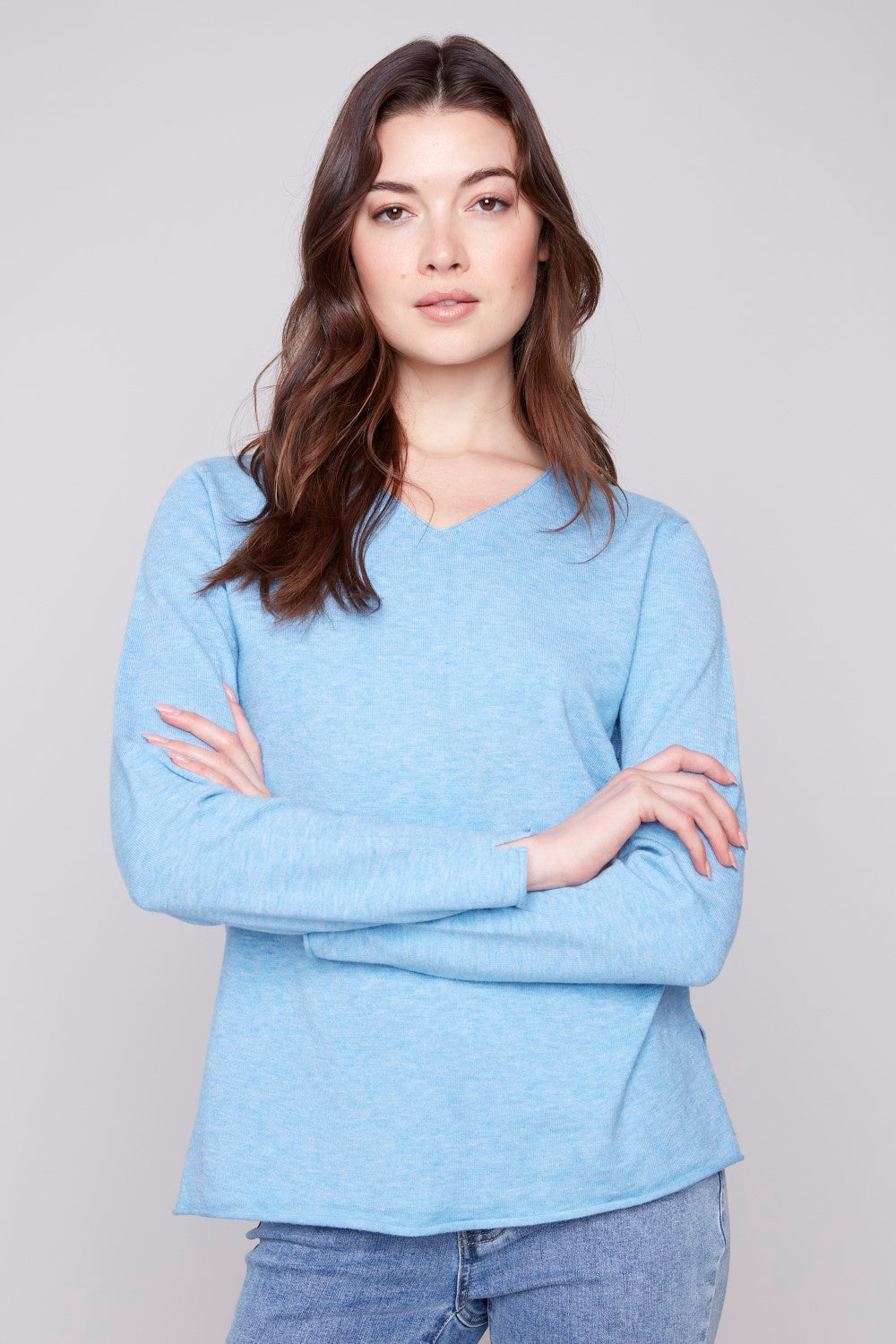 Charlie B Sweater C2279RR-464A-667 Cabernet