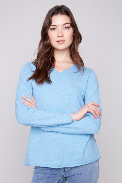 Charlie B Sweater C2279RR-464A-667 Cabernet