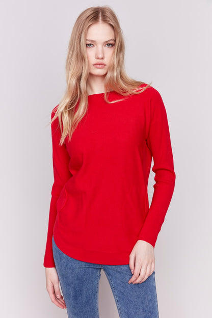 Charlie B Pullover C2380W-464a-041 Cranberry