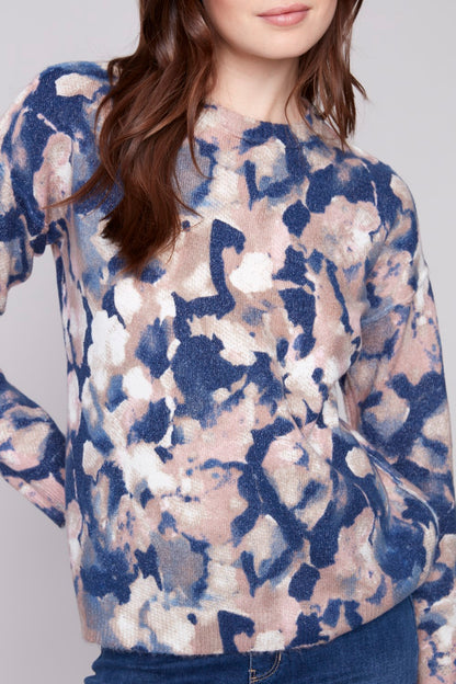 Charlie B Sweater C2546RR-918A-P862 Romantic