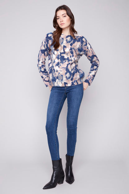 Charlie B Sweater C2546RR-918A-P862 Romantic