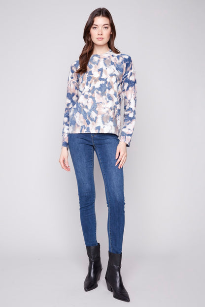 Charlie B Sweater C2546RR-918A-P862 Romantic