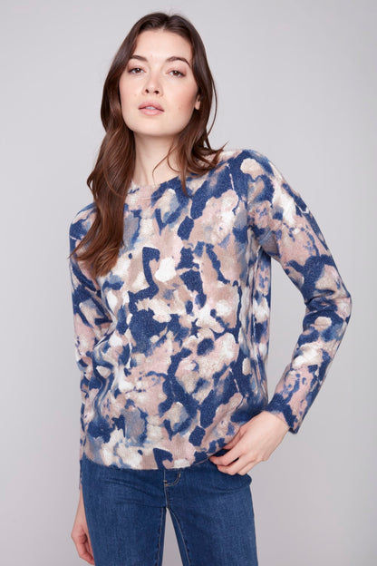 Charlie B Sweater C2546RR-918A-P862 Romantic