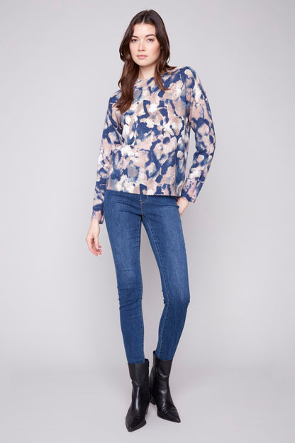 Charlie B Sweater C2546RR-918A-P862 Romantic