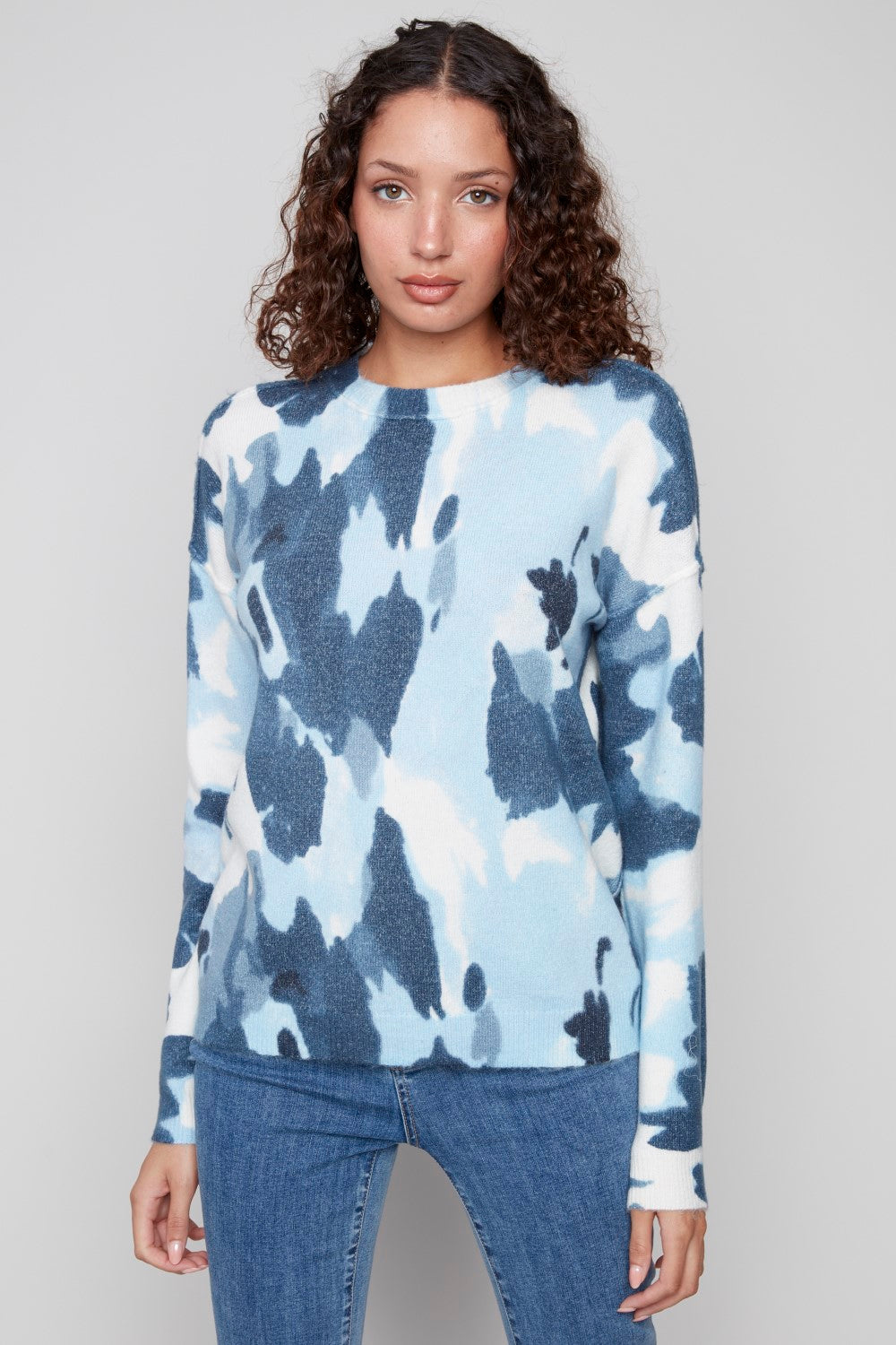 Charlie B Sweater C2546RR-918A-P989 Blue Organic