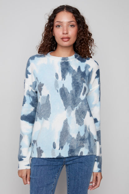 Charlie B Sweater C2546RR-918A-P989 Blue Organic